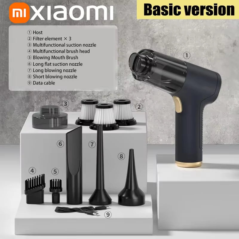 Xiaomi Car Vacuum Cleaner 2-In-1 Portable 99000Pa Wireless Car Vacuum Cleaner Handheld Home Car Dual Use Car Vacuum Cleaners