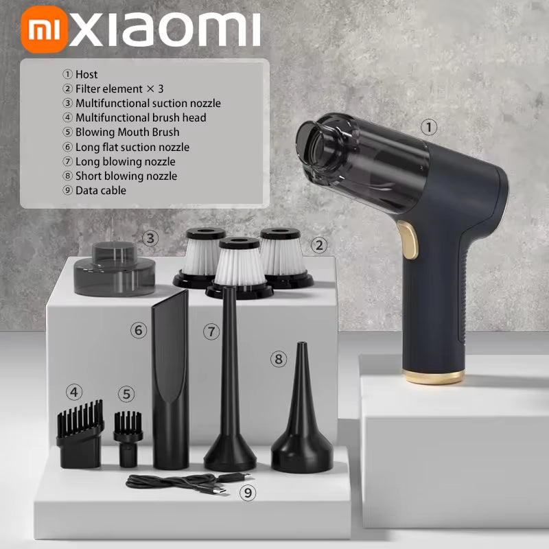 Xiaomi Car Vacuum Cleaner 2-In-1 Portable 99000Pa Wireless Car Vacuum Cleaner Handheld Home Car Dual Use Car Vacuum Cleaners